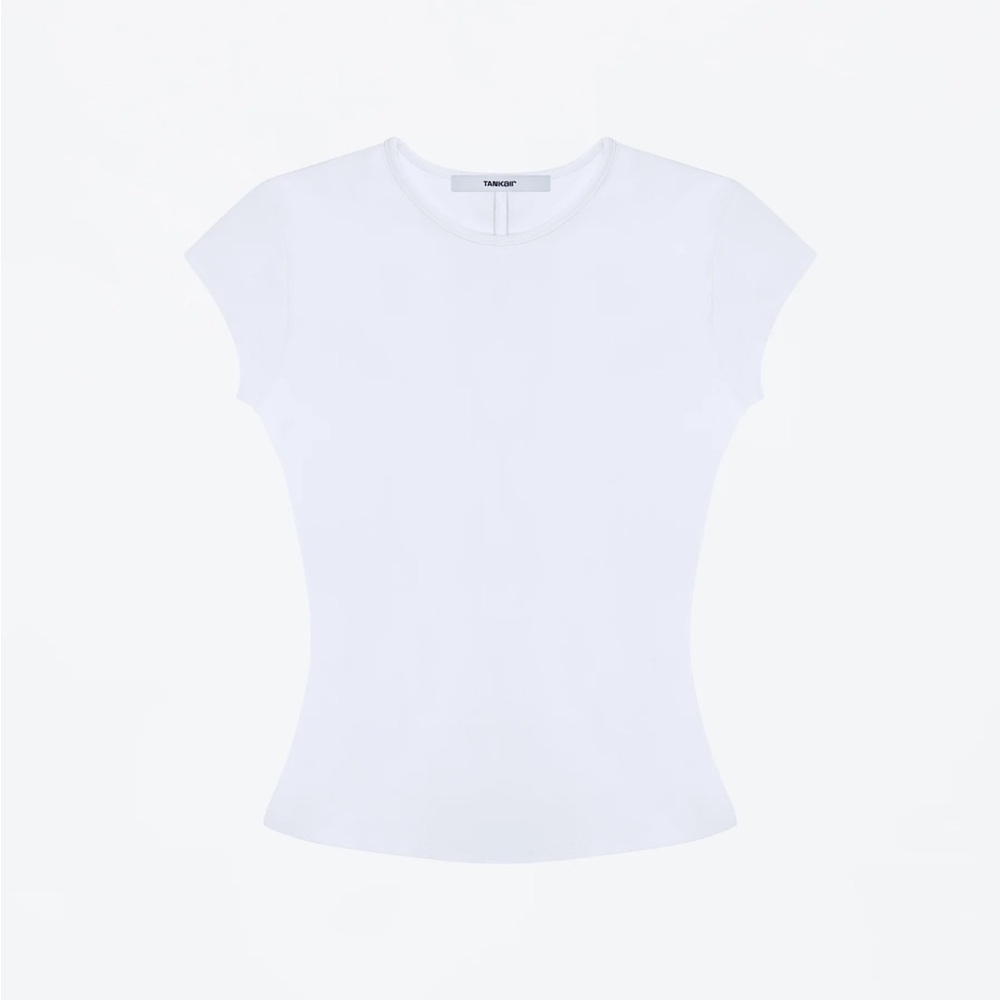 TANKAIR Cap Sleeve Baby Tee White XS